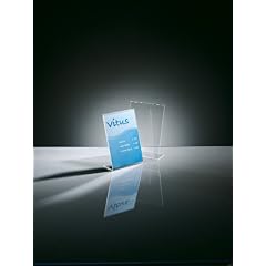 Sigel TA212 Tischaufsteller, schr�g, einseitige Pr�sentation, glasklar, Acryl, 1,8 mm, f�r A5, 1 ST