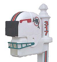 Miami Dolphins Helmet Style Mailbox