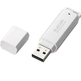 ELECOM セキュリティ機能付 USBフラッシュ 8GB(ホワイト) MF-STU208GWHの画像