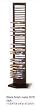 40 DVDs Storage Rack in Black Metal