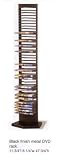 40 DVDs Storage Rack in Black Metal