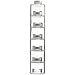 Prodyne ST-606 Spice Tower Self Stacking Spice-Bottles, Set of 6