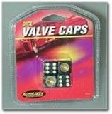 Allison Black Dice Valve Caps