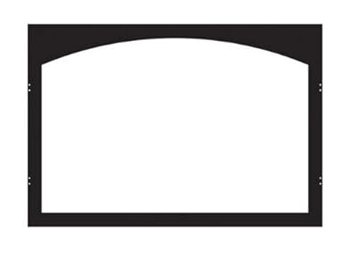 Arch No Hinges Fireplace Frame DVZ2BL - Matte Black
