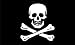 EDWARD TEACH CAPTAIN BLACKBEARD PIRATE FLAG