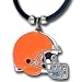 Cleveland Browns Logo Pendant w/Rubber Cord - NFL Football Fan Shop Sports Team Merchandise