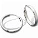Titanium/Platinum Hoop Earrings (Pair) - 19.50 mm