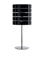 Caimi Lámpara De Mesa Ring Negro/cromo