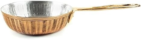 Amoretti Brothers Copper Hand-Forged 11in Lines Fry Pan