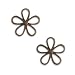 Vintaj Natural Brass Beaded Flower Pendant Connector 24mm (2)