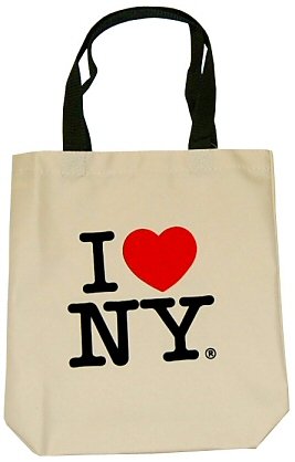 City-Souvenirs I Love New York Tote Bags, Souvenirs, Cream