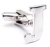 Letter J Initial Cufflinks Cuff Links Silver new