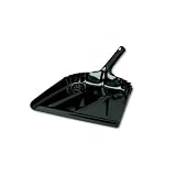 Impact® Heavy Duty Commercial Dust Pan, 20-Gauge Steel, Baked Enamel Finish, Black, 1 EA