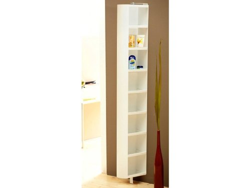 Spiegeldrehschrank Drehschrank Badschrank schmal weiß