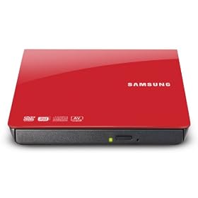 Samsung - SE-208AB/TSRS - Graveur DVD externe - USB 2.0 - Rouge