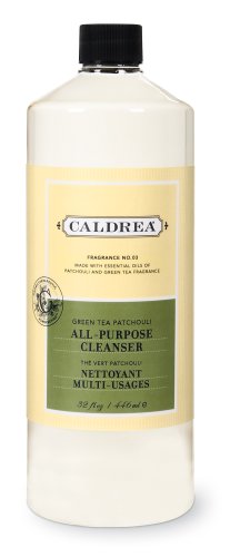 Caldrea All Purpose Cleanser, Green Tea Patchouli, 32-Ounce Bottles (Pack of 6) by Gift of Essential Oils