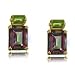 Mystic Fire Topaz & Peridot Stud Earrings in Solid Yellow Gold