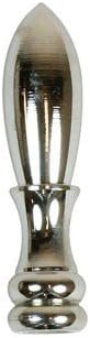 JandorfFinial Thread 1/4 in., 2 in. Nickel Finish Orrco Lamps 60107