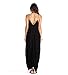 HAPEE Women's Loose V-neck Sleeveless Dot Print Boho Long Maxi Chiffon Dress