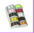 Dollhouse Miniature Box of 10 Silk Ribbon Spools