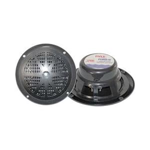 PYLE PLMR61B 120 Watts 6.5-Inch 2 Way Black Marine Speakers by Pyle
