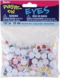 Darice Glue On Wiggle Eyes 10mm 152/Pkg Multi 5110-11, 6 Item(s)/Order