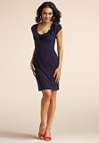 Chadwicks Short-Sleeve Dress with Rosette Details