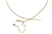 14K Yellow Gold 1.45 mm Sparkle Diamond Cut Adjustable Round Omega w/ 2 extender