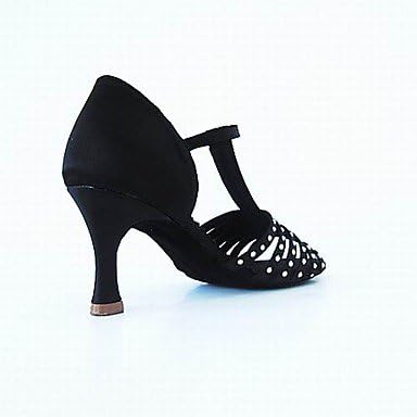 Customized Satin T-Strap Latin / Ballroom Dance Performance Shoes With Buckle (More Colors) , Pink , US7.5 / EU38 / UK5.5 / CN38