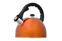 Creative Home Satin Splendor Metallic 2.8 Quart Whistling Tea Kettle, Bronze