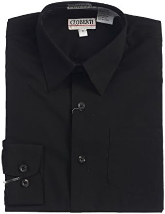 Boys Long Sleeve Solid Dress Shirt