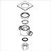 Delta RP21516 Handle hub Chrome