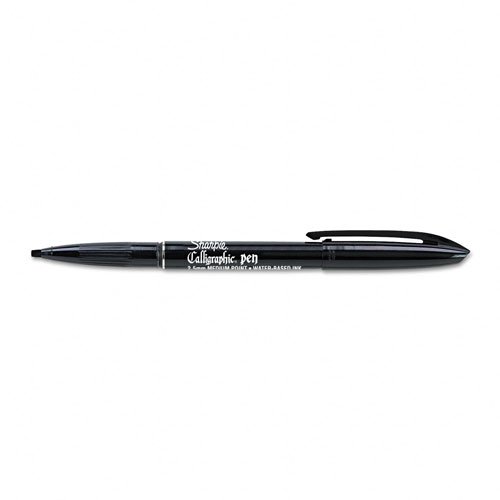 Sharpie Calligraphic Stick Water-Based Pen, Black Ink, Medium