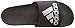 adidas Men's Adilette Comfort Slides Sandals, Core Black/Silver Metallic/Core Black, 13