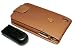 Piel Frama Premium Leather Case with SNAP Closure for the Apple iPhone 4 (Tan)