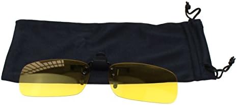 Timo Lee-Polarized Clip-on Flip up Metal Clip Sunglasses Lenses(Night Vision Medium)