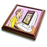 Buy MIRROR SITE - 8x8 Trivet With 6x6 Ceramic Tile by 3dRose LLC