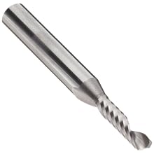 Melin Tool ARMG Carbide Square Nose End Mills, Inch, Uncoated (Bright) Finish, 25 Degree Helix, For Use With Plastics