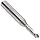 Melin Tool ARMG Carbide Square Nose End Mills, Inch, Uncoated (Bright) Finish, 25 Degree Helix, For Use With Plastics