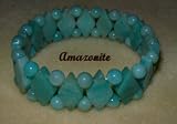 Amazonite Bracelet; 6mm Rounds and Rhombus Shaped Beads