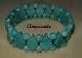 Amazonite Bracelet; 6mm Rounds and Rhombus Shaped Beads