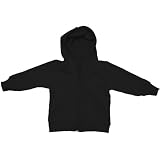 American Apparel - Infant California Fleece Zip-Up Hoody, Black, 12-18