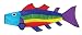 Rainbow Fish Windsock