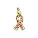 Breast Cancer Awareness Pink Ribbon Gold Swarovksi