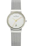 Skagen Womens 355SGSC Two-Tone Mesh Watch