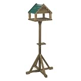 Solid Wood Free Standing Bird Feeding Table