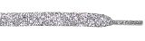 Silver Metallic Shoelaces 3/8" x 45"
