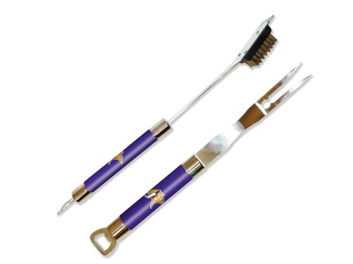 NFL Minnesota Vikings Barbeque Fork and Grill Cleaner Set