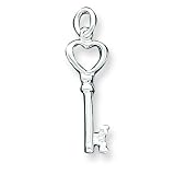 Sterling Silver Key Pendant with 20 inch Sterling Silver Chain
