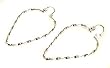 Sterling Silver Hoop Earrings (Rodium Plated)